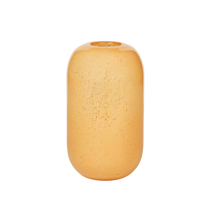 Le vase Kai de Broste Copenhagen , H 21,5 cm, peau de mouton dusty peach