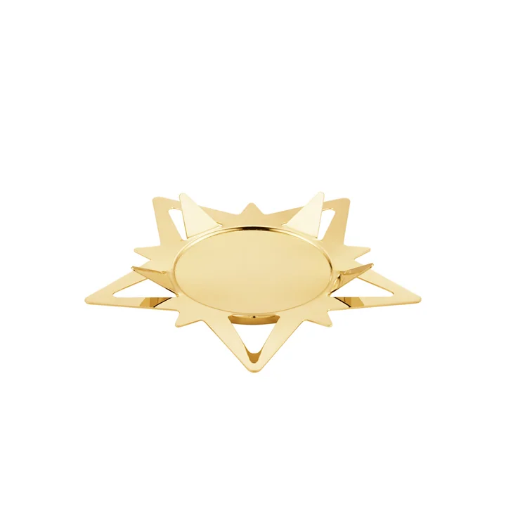 Classic Christmas Bougeoir étoile pour bougies piliers Ø 16,3 cm de Georg Jensen en or