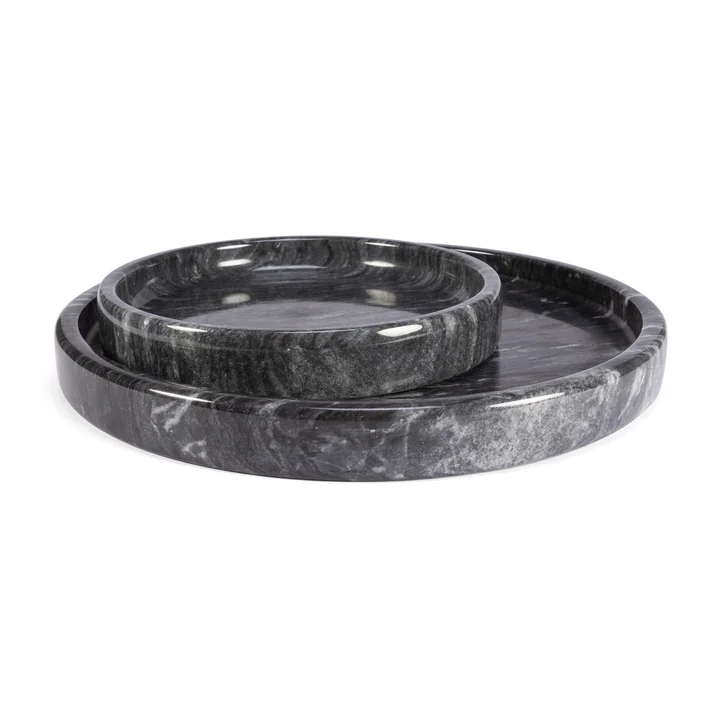 Plateaux ronds de la collection de marbres yunic