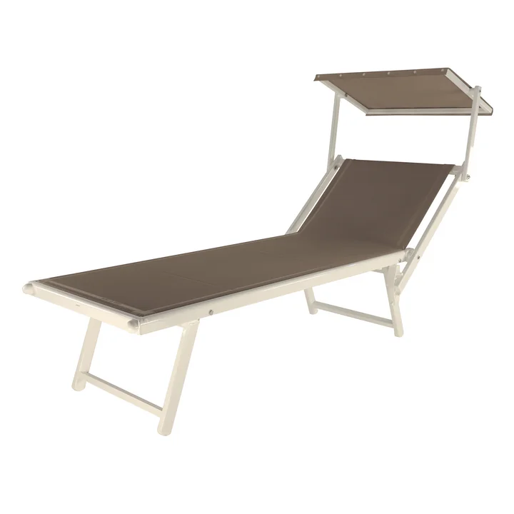 Rimini Classic Bain de soleil, blanc / taupe de Jan Kurtz