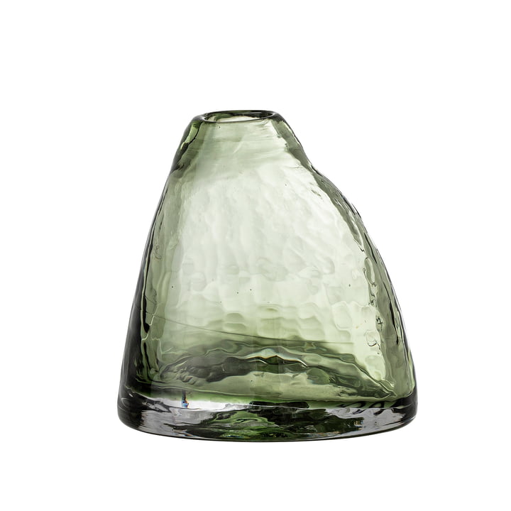 Ini Vase en verre, h 13 cm de Bloomingville en couleur verte