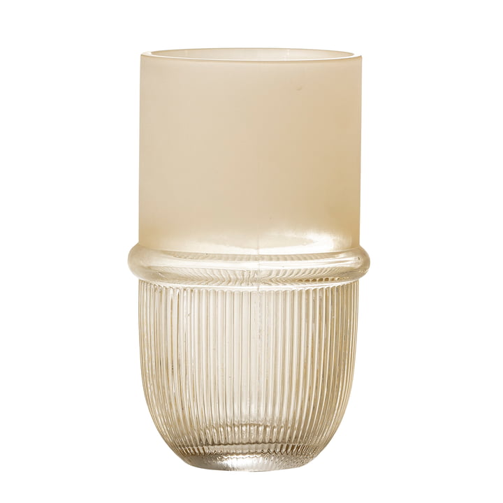 Belise Vase en verre H 18,5 cm de Bloomingville en couleur naturelle