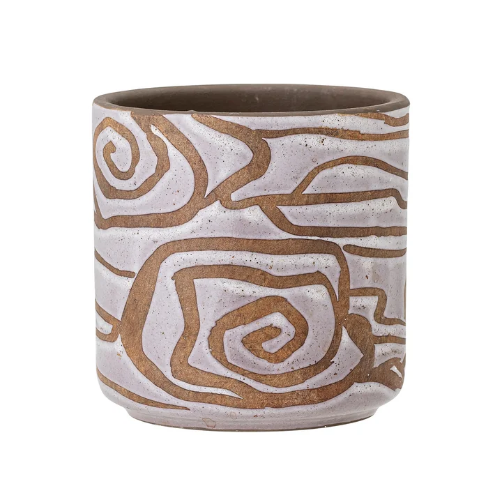 Lija Pot de fleurs de Bloomingville en blanc / marron