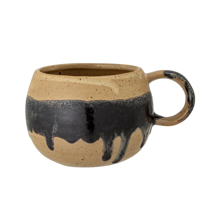 Solange Mug de Bloomingville en noir / beige