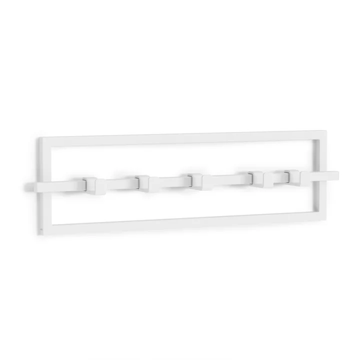 porte-manteau mural ubiko, L 53 cm de Umbra en blanc