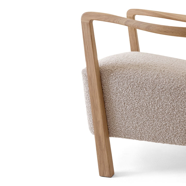 Loungechair avec cadre en bois stylé