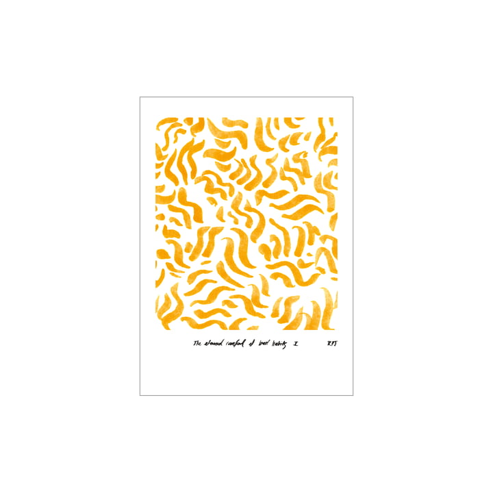 Comfort Poster 30 x 40 cm de Paper Collective , jaune
