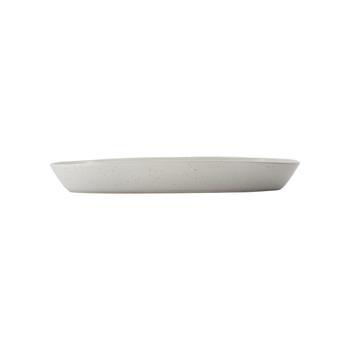 Pion Plat de service 38 x 19 x 4. 5 cm de House Doctor en gris / blanc