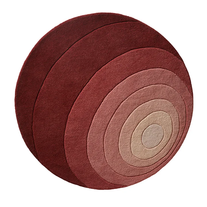 Luna Tapis Ø 120 cm de Verpan en rose