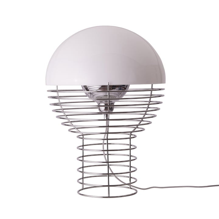 Wire Lampe de table Ø 40 cm, blanc de Verpan