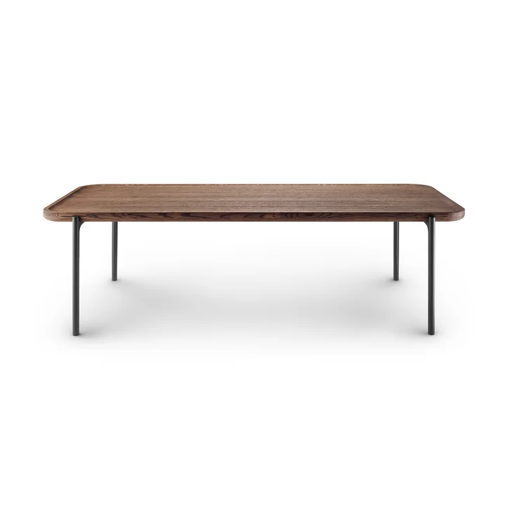Savoye Table basse H 35 cm, 120 x 50 cm, chêne fumé / noir by Eva Solo