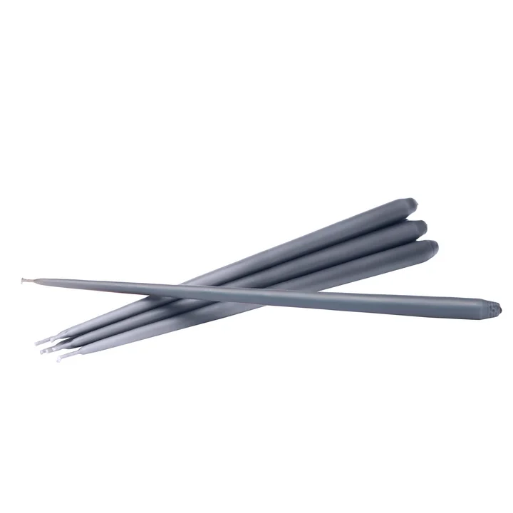 Bougies by Ester & Erik (set de 6) de Stoff Nagel en gris foncé