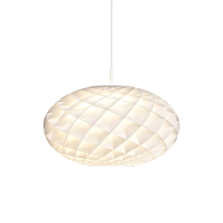 Patera Lampe suspendue ovale Ø 50 cm par Louis Poulsen en blanc