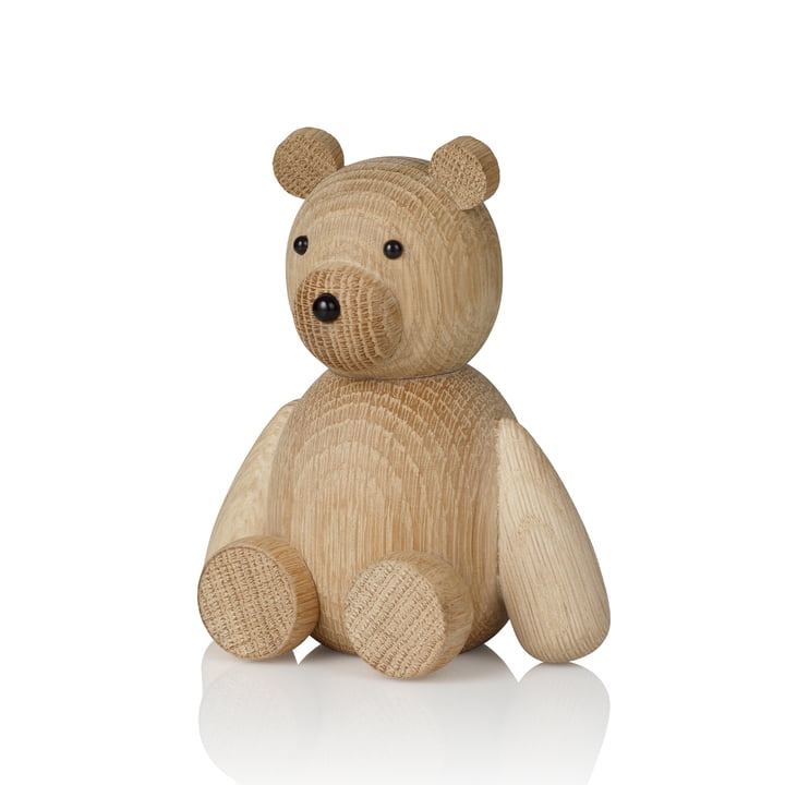 Teddy Figure en bois H 13,5 cm de Lucie Kaas en chêne