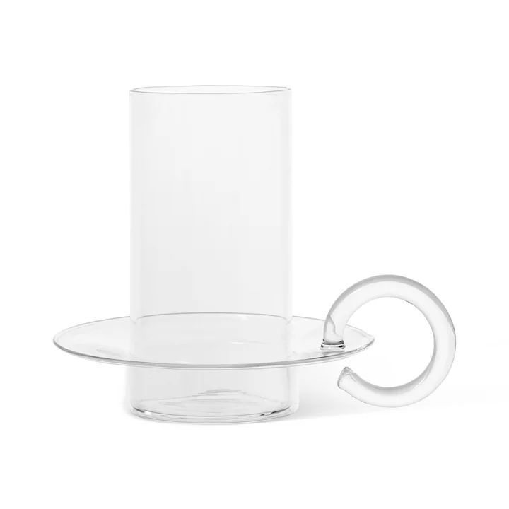 Luce Bougeoir en verre de Ferm Living en version transparente
