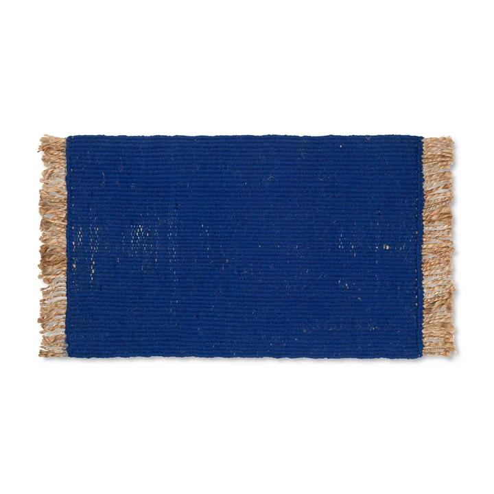 Block Paillasson de Ferm Living de couleur bleue
