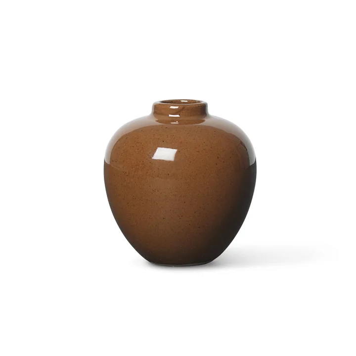 Ary Mini Vase de Ferm Living de couleur marron