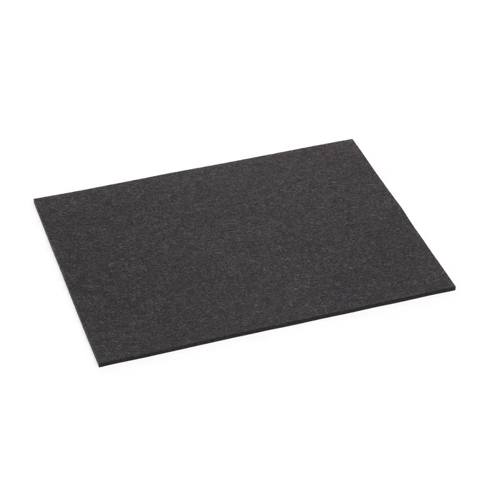 Set de table rectangulaire de Hey Sign en 5 mm, graphite