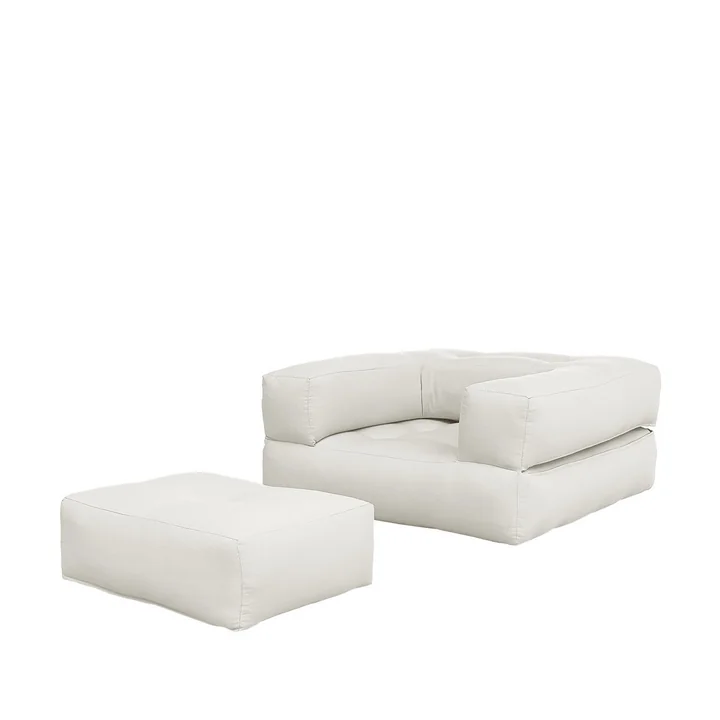 Cube Chaise de sommeil 90 x 190 cm de Karup Design in nature