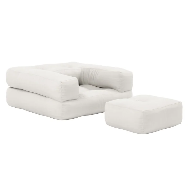 Mini Cube Fauteuil futon pour enfants de Karup Design en nature