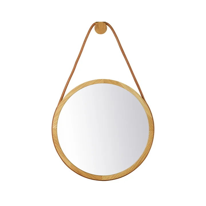 I3 Mossø Miroir Ø 40 cm de FDB Møbler en chêne