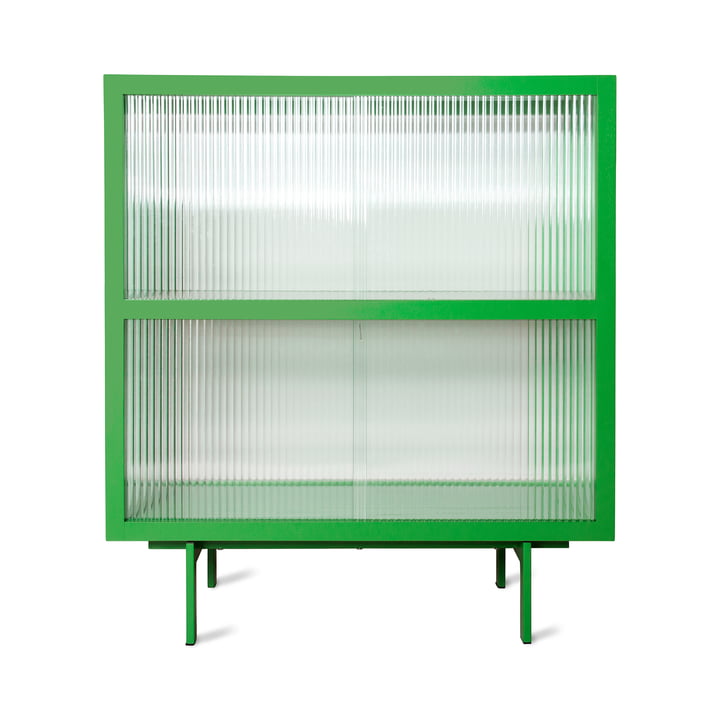 Armoire avec verre strié de HKliving en couleur verte