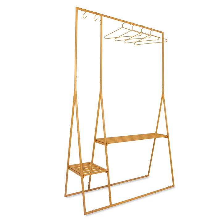 Porte-manteaux avec cintres et patères de HKliving dans la couleur ginger orange