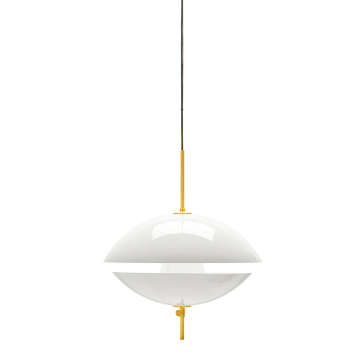 Clam Lampe suspendue de Fritz Hansen dans la couleur blanche