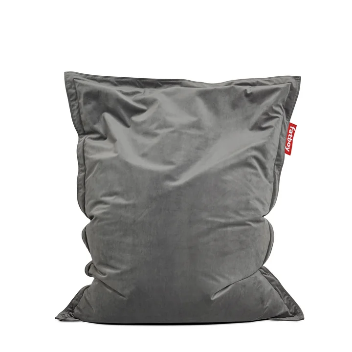 Pouf Original Slim Velvet recycled de Fatboy dans la couleur taupe