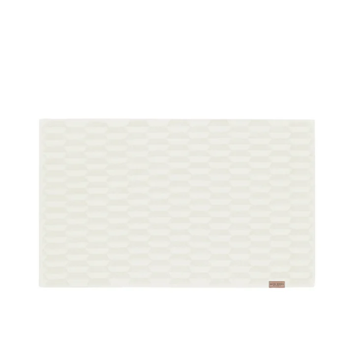 Geo Tapis de salle de bain 50 x 80 cm de Mette Ditmer en off-white