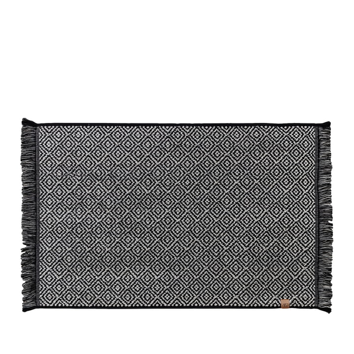 Morocco Tapis de bain 50 x 80 cm de Mette Ditmer en noir / blanc