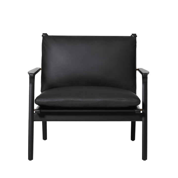 Rén Lounge Chair Large de Stellar Works dans la finition chêne / noir