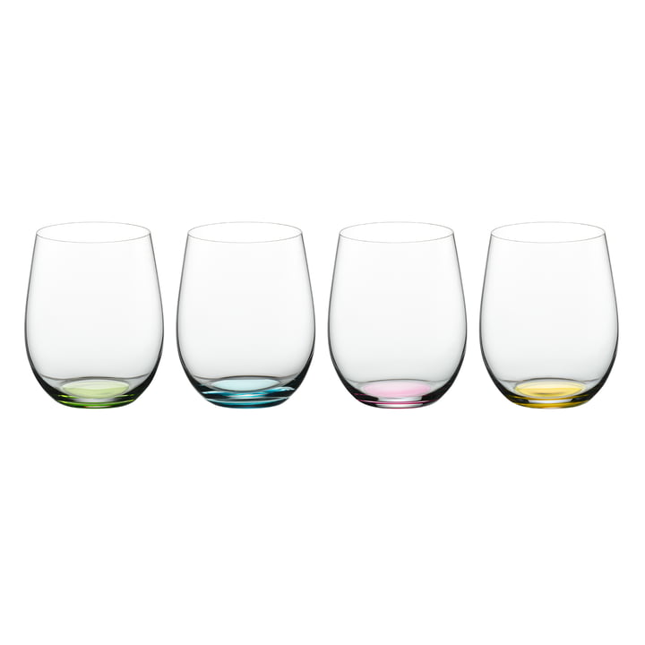 O Wine Happy O Verre à eau 320 ml de Riedel en transparent / multicolore (set de 4)