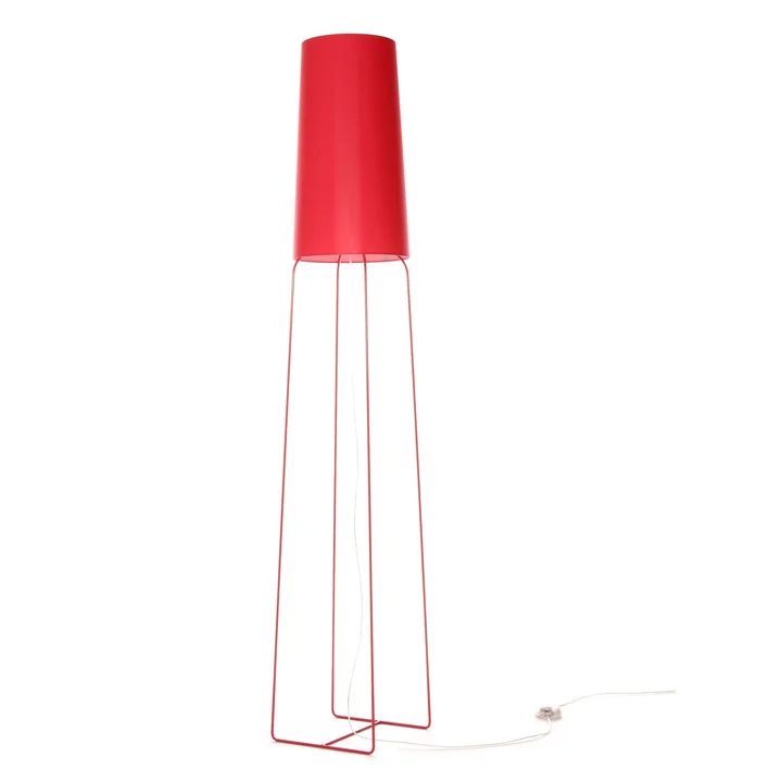 Slimsophie Lampadaire avec variateur LED de frauMaier en rouge