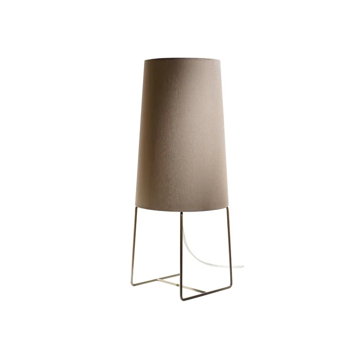 Mini lampe de table Sophie avec gradateur LED par frauMaier en taupe