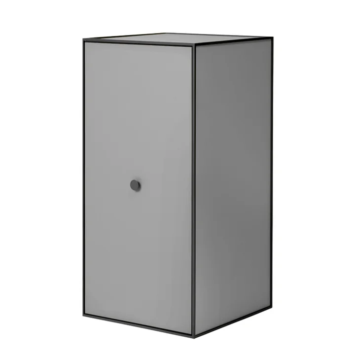 Frame Module d'étagères 70 avec porte de Audo en gris foncé