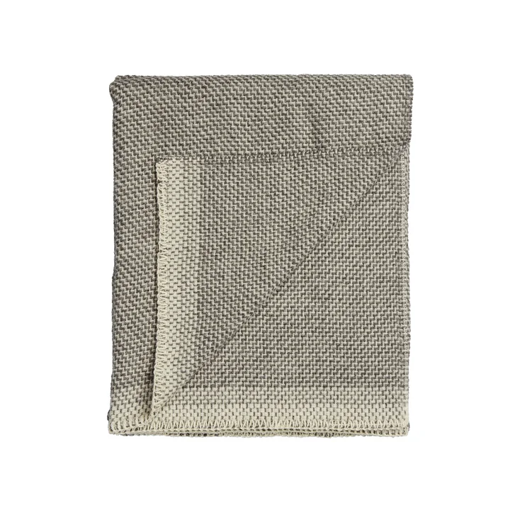 Una Couverture en laine 200 x 150 cm de Røros Tweed en gris