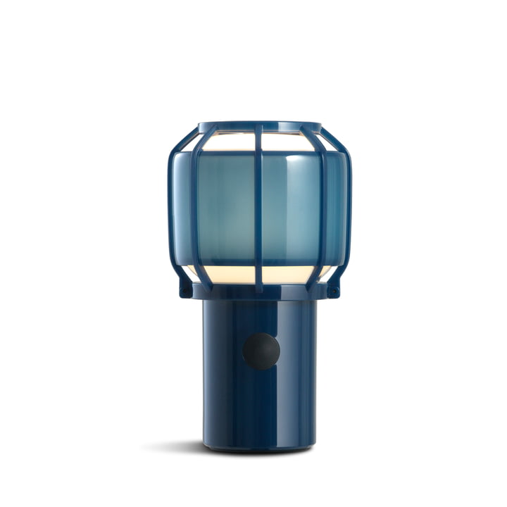 Chispa Outdoor Akku LED lampe de table, Ø 10 cm de marset en bleu