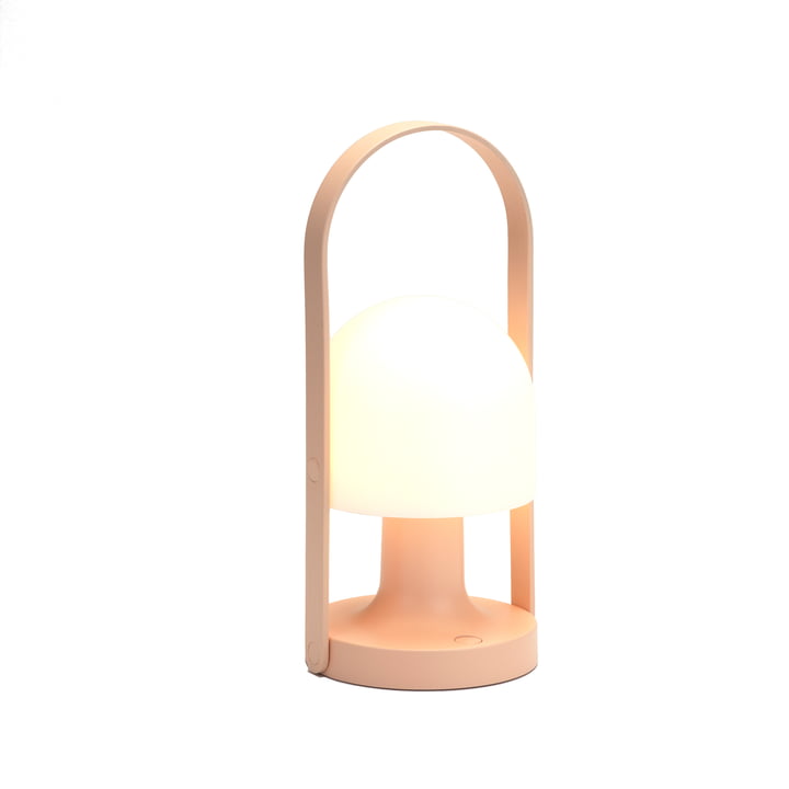FollowMe Outdoor Akku Lampe de table LED, H 28,8 cm de marset en rose