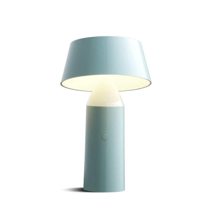 Bicoca Lampe de table LED, H 22,5 x Ø 14 cm de marset en bleu clair