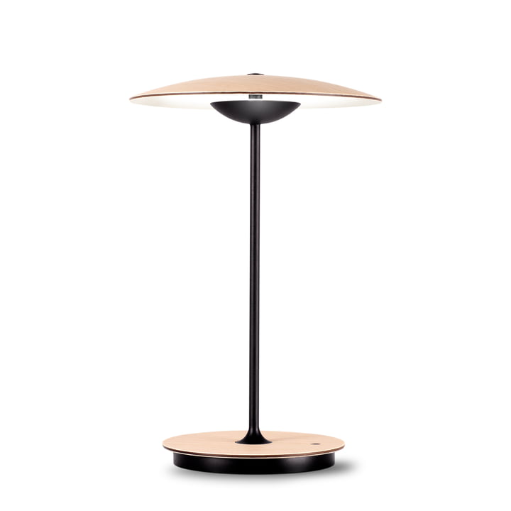 Ginger LED Lampe de table à accu 20 M de marset en chêne / blanc