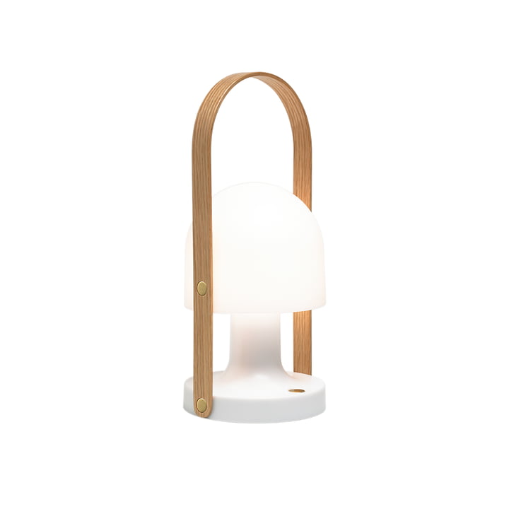 FollowMe Outdoor Akku LED lampe de table, H 28,8 cm de marset en blanc