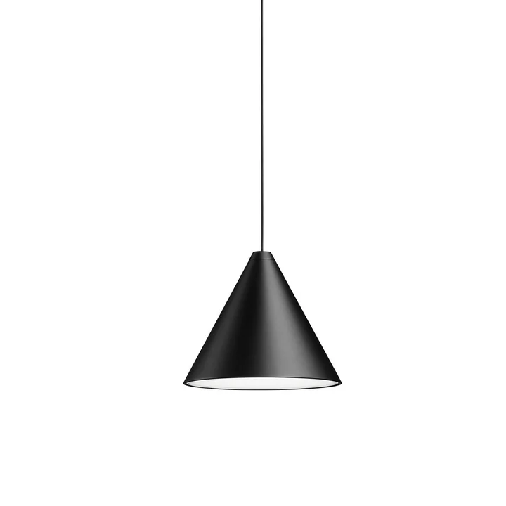 String Light Suspension Tête de Cône de Flos (longueur du câble : 12 m) en noir