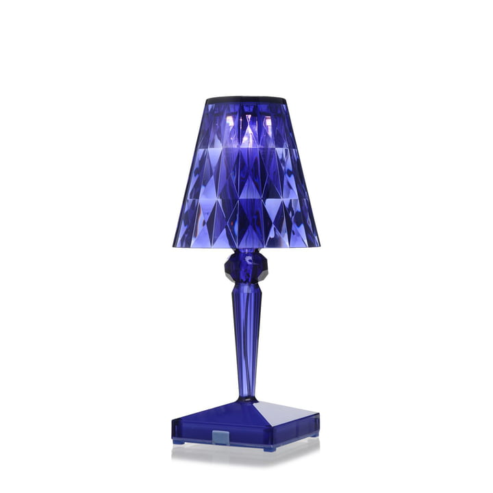 Battery Lampe de table à accu H 26 cm de Kartell en bleu