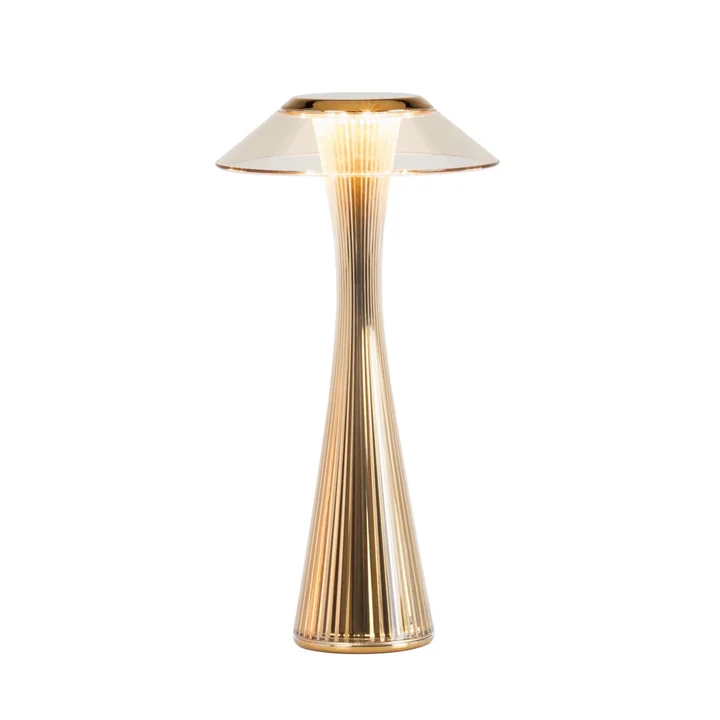 Lampe de batterie Space (LED) par Kartell en or