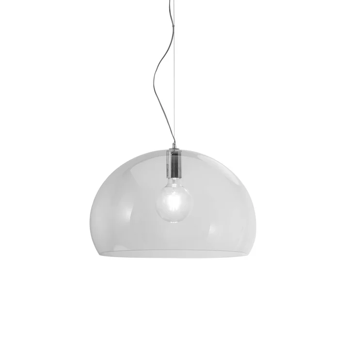 Suspension lumineuse FL/Y de Kartell en transparent
