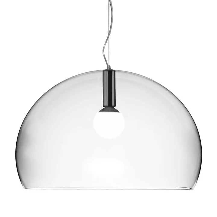 Grand luminaire suspendu FL/Y, transparent transparent transparent de Kartell