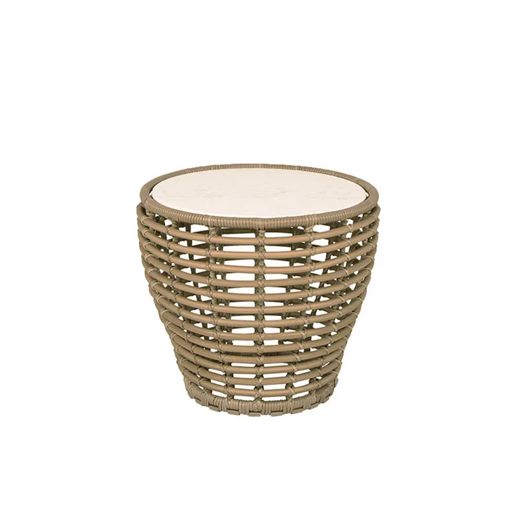 Basket Outdoor Table d'appoint de Cane-line dans la version nature / blanc