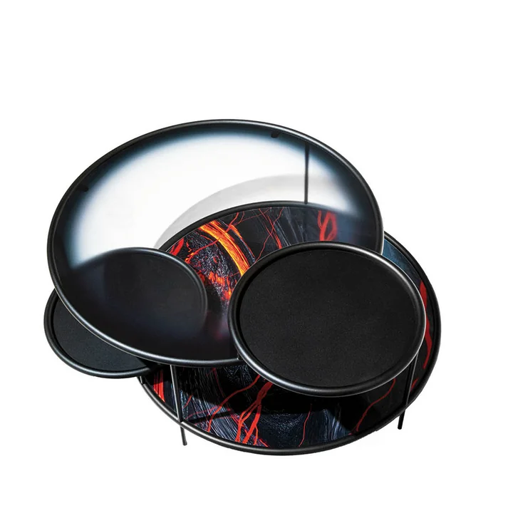 Sangaku Table d'appoint de Driade dans la version noire / Krakatoa