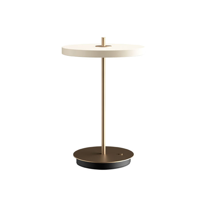 La lampe de table Asteria Move LED de Umage , H 30,6 cm, pearl white